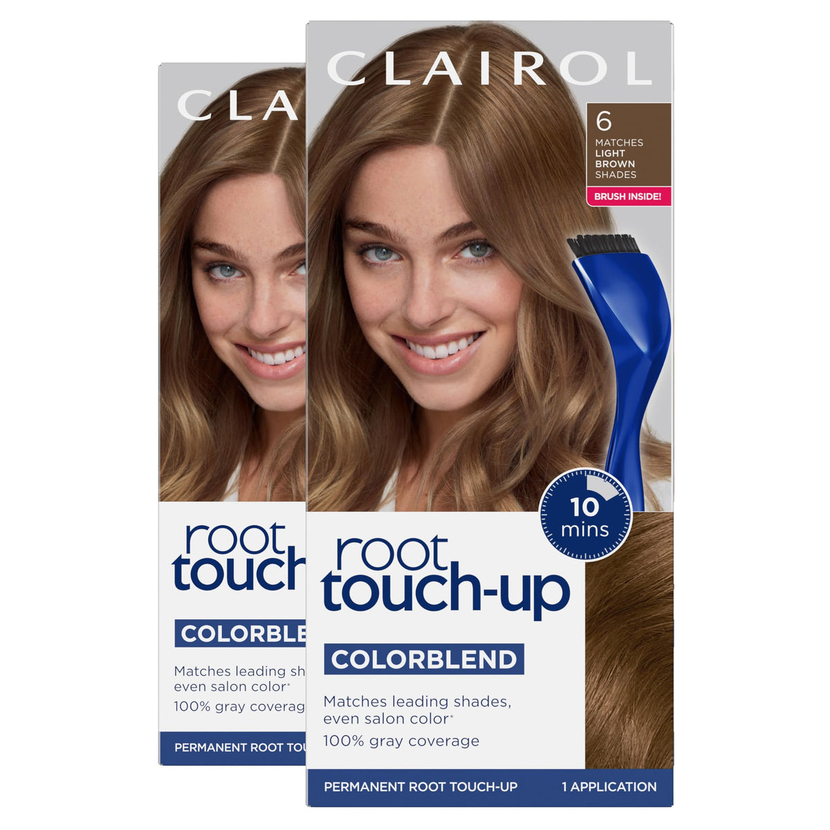 Clairol front packaging showing two-pack and shade name for quick selection