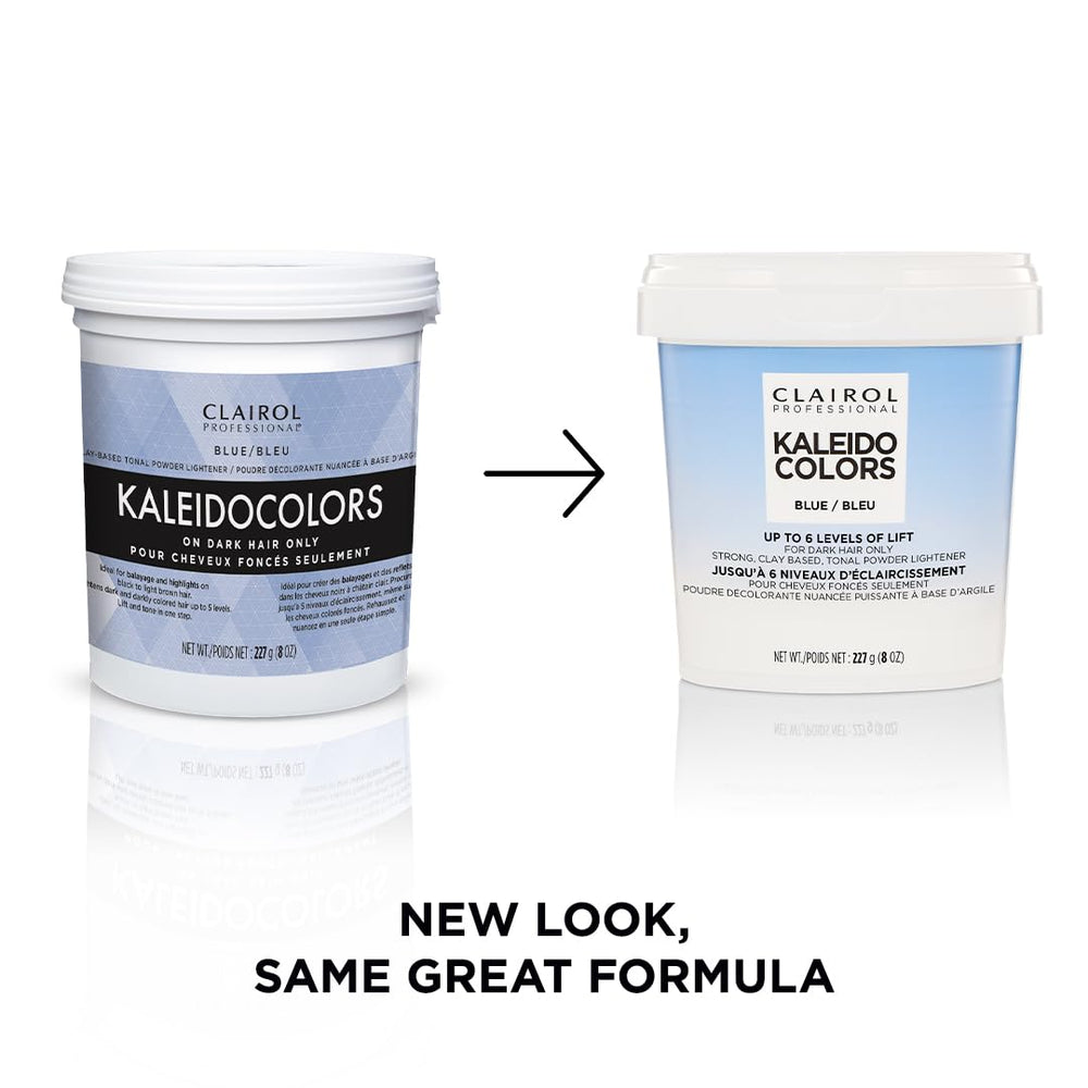 Close-up powder texture of Kaleidocolors by Clairol showing easy mixing