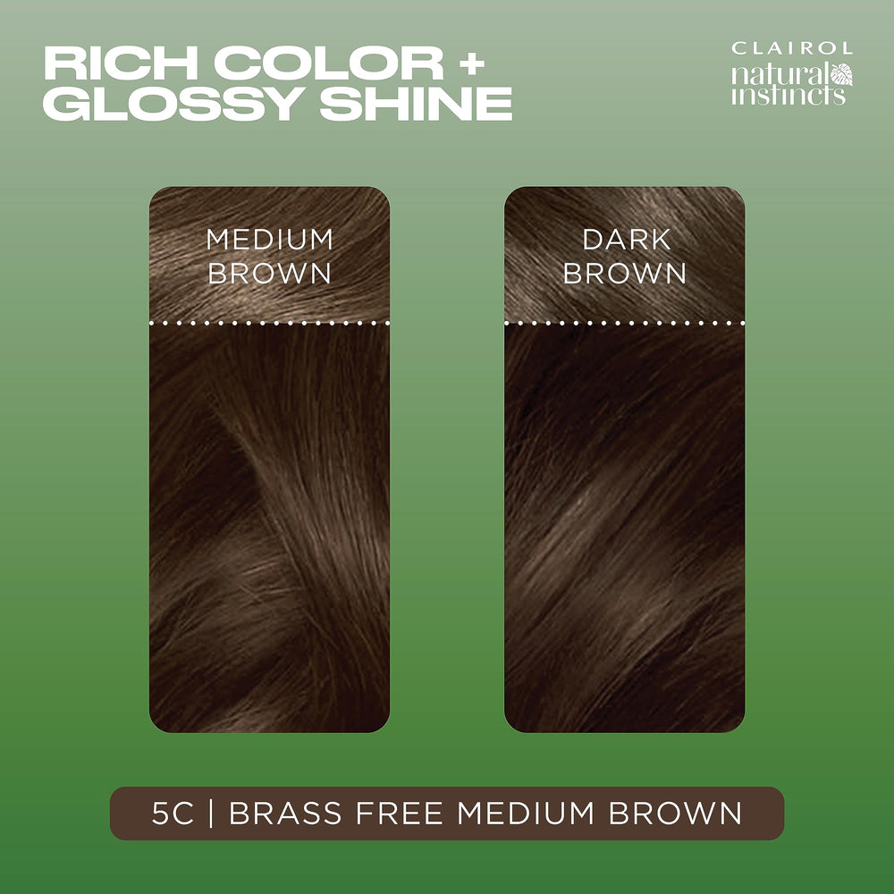 Clairol Natural Instincts Brilliant Shine Conditioner tube promoting gloss