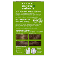 Clairol Natural Instincts kit contents displayed for easy at-home use