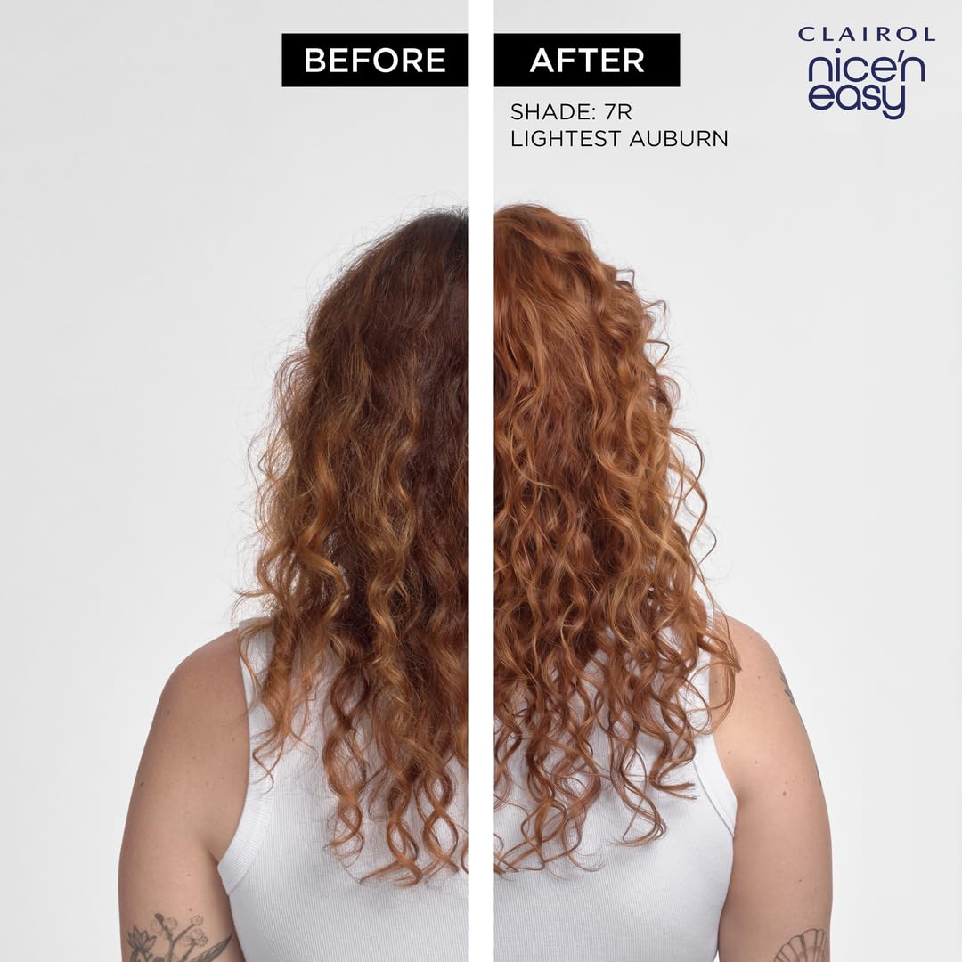Clairol Nice'n Easy applying color with brush showing precise coverage