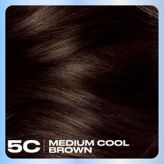 Clairol Nice'n Easy before and after texture close-up showing smoother hair
