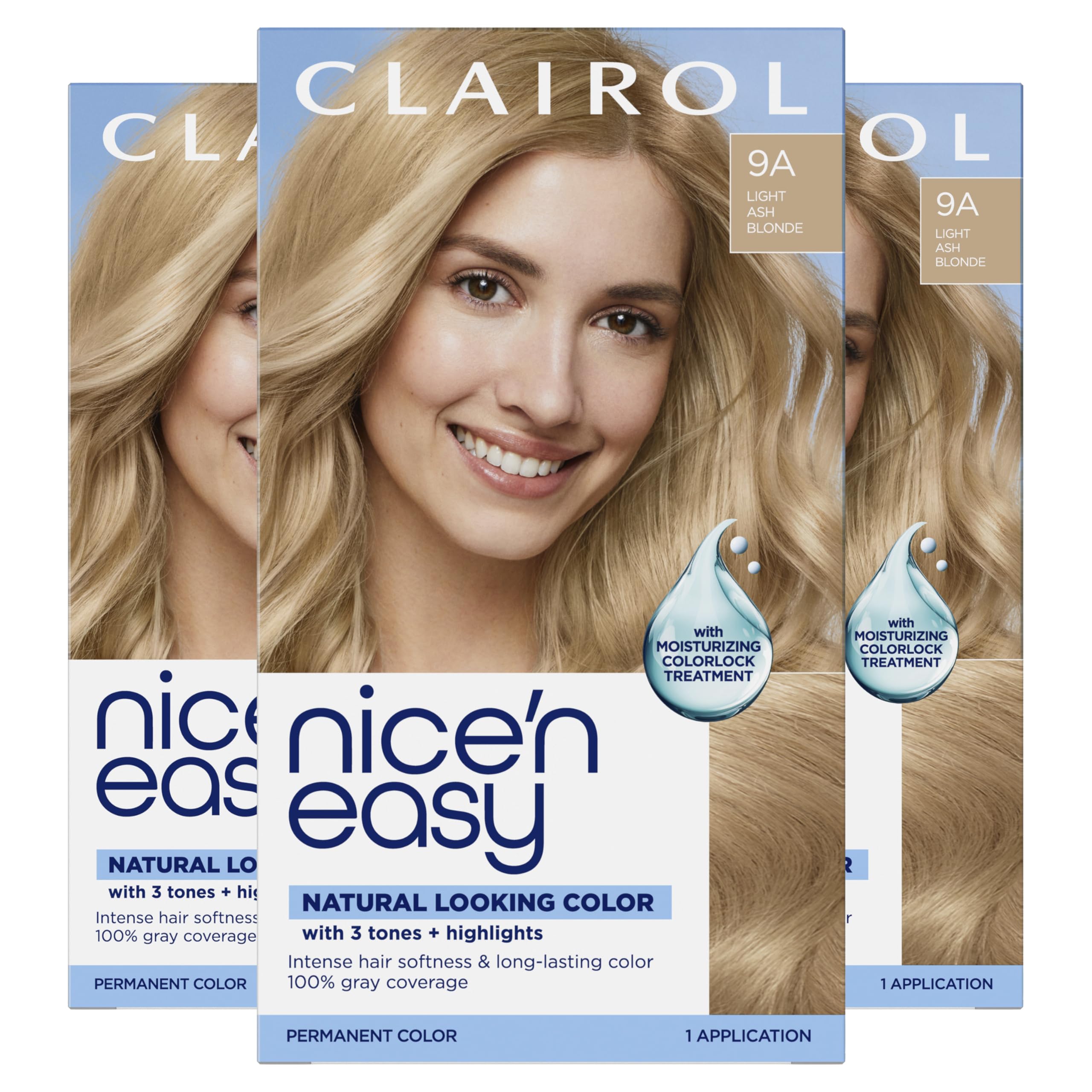 Clairol Nice'n Easy front box showing shade 9A for informed choice