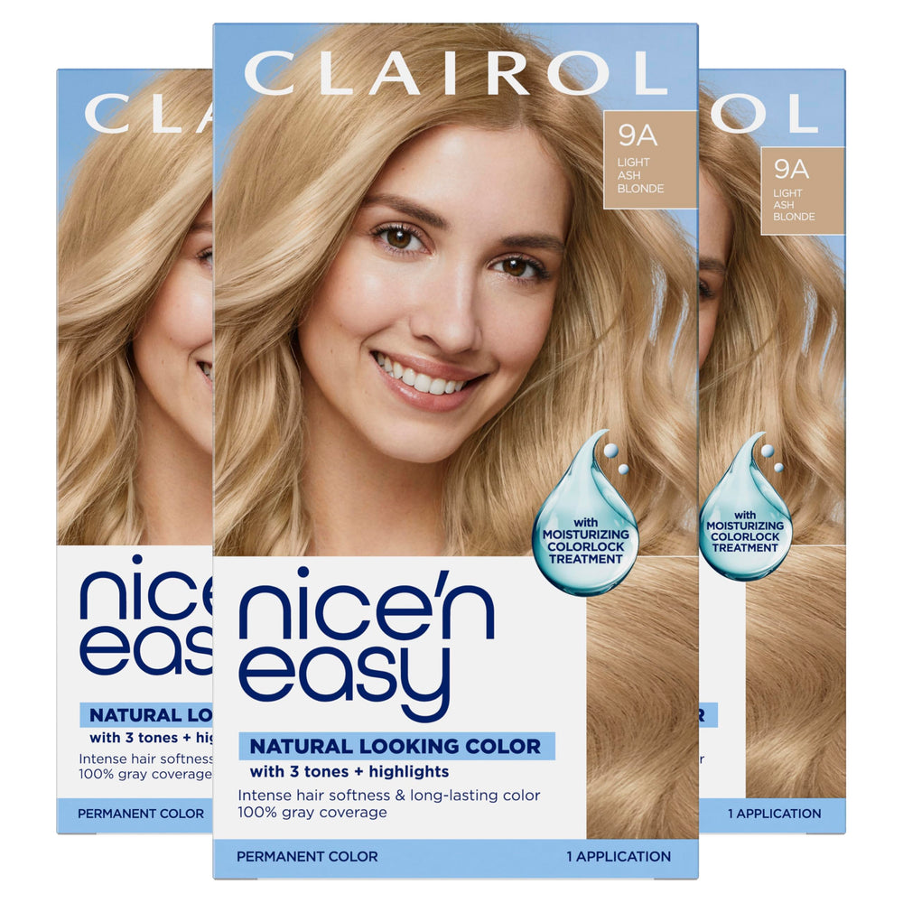 Clairol Nice'n Easy front box showing shade 9A for informed choice