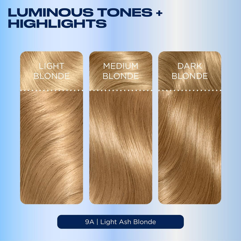 Clairol Nice'n Easy hair texture close-up showing natural dimension