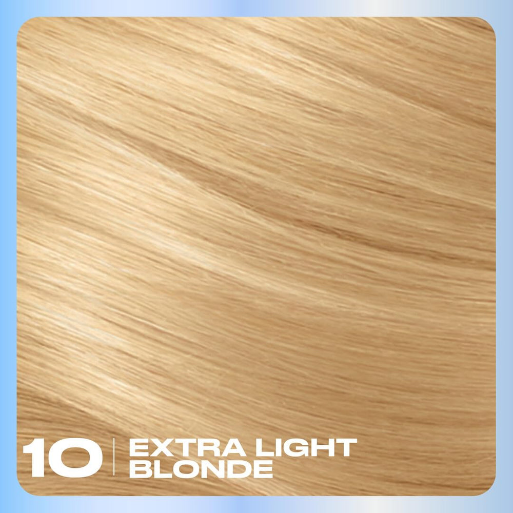 Close-up of hair texture after Clairol Nice'n Easy for smoother finish