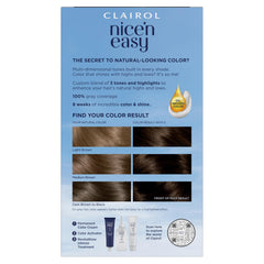 Clairol shade swatch lock showing 3 Brown Black dimension