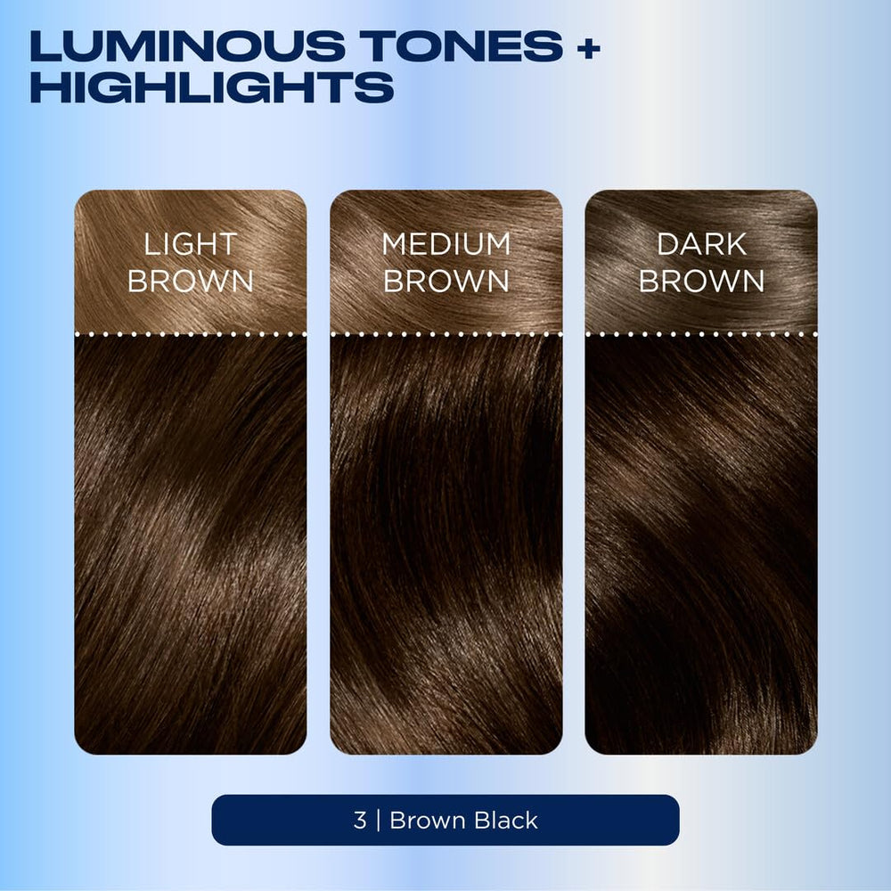 Shiny finished hair styled after Clairol Nice'n Easy coloring