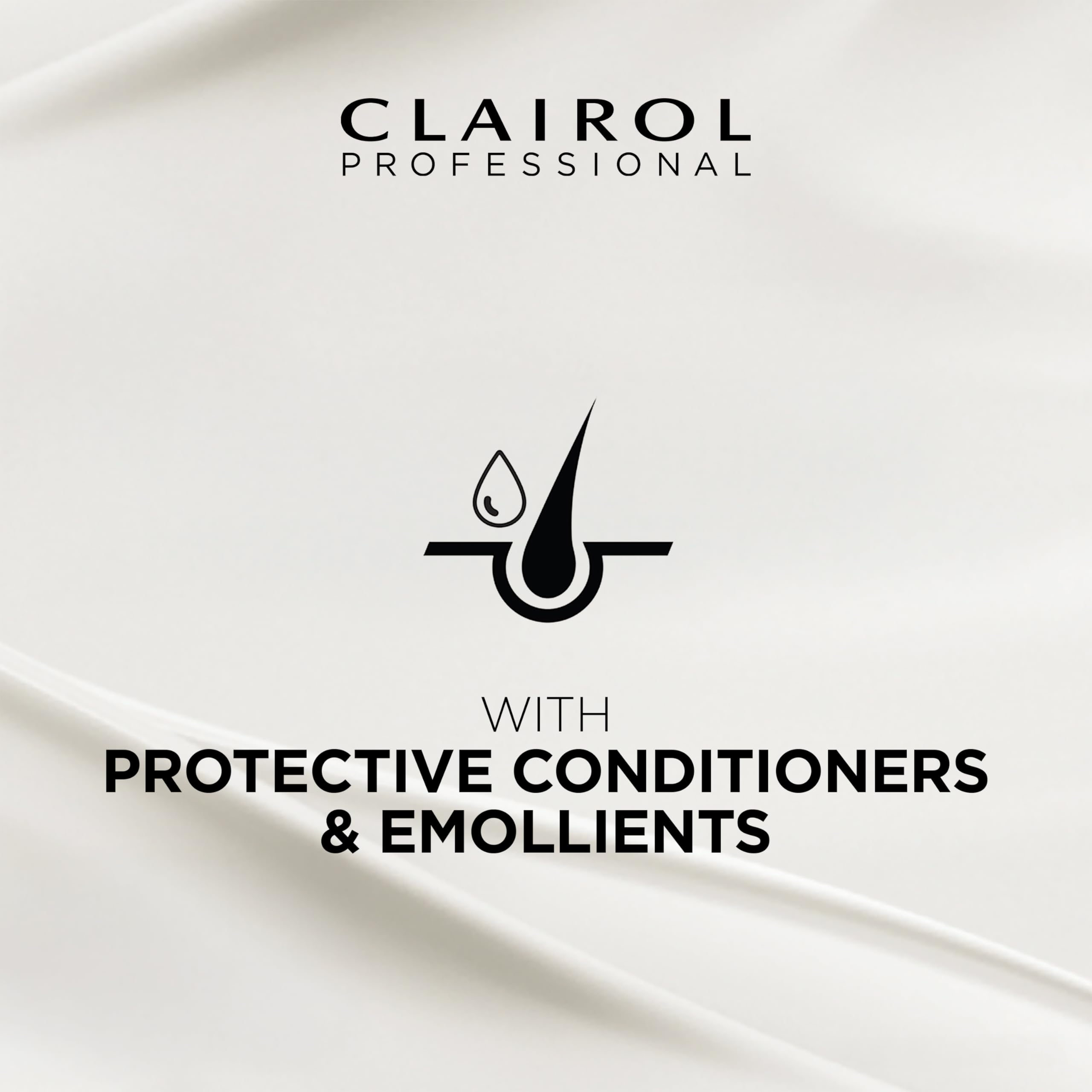 Clairol Professional 16 oz tube shown next to a measuring scale for size