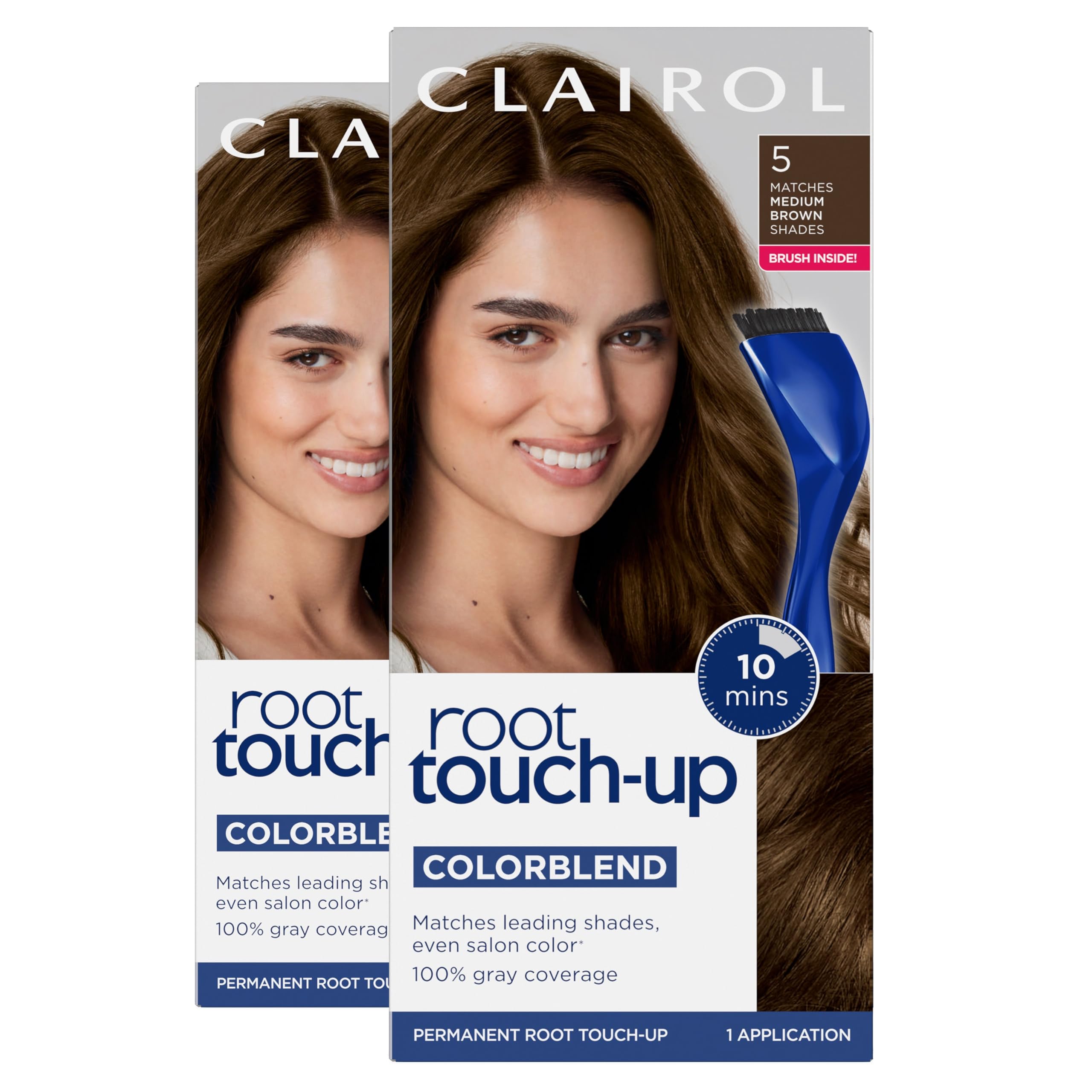 Clairol front packaging showing kit and quick coverage benefit