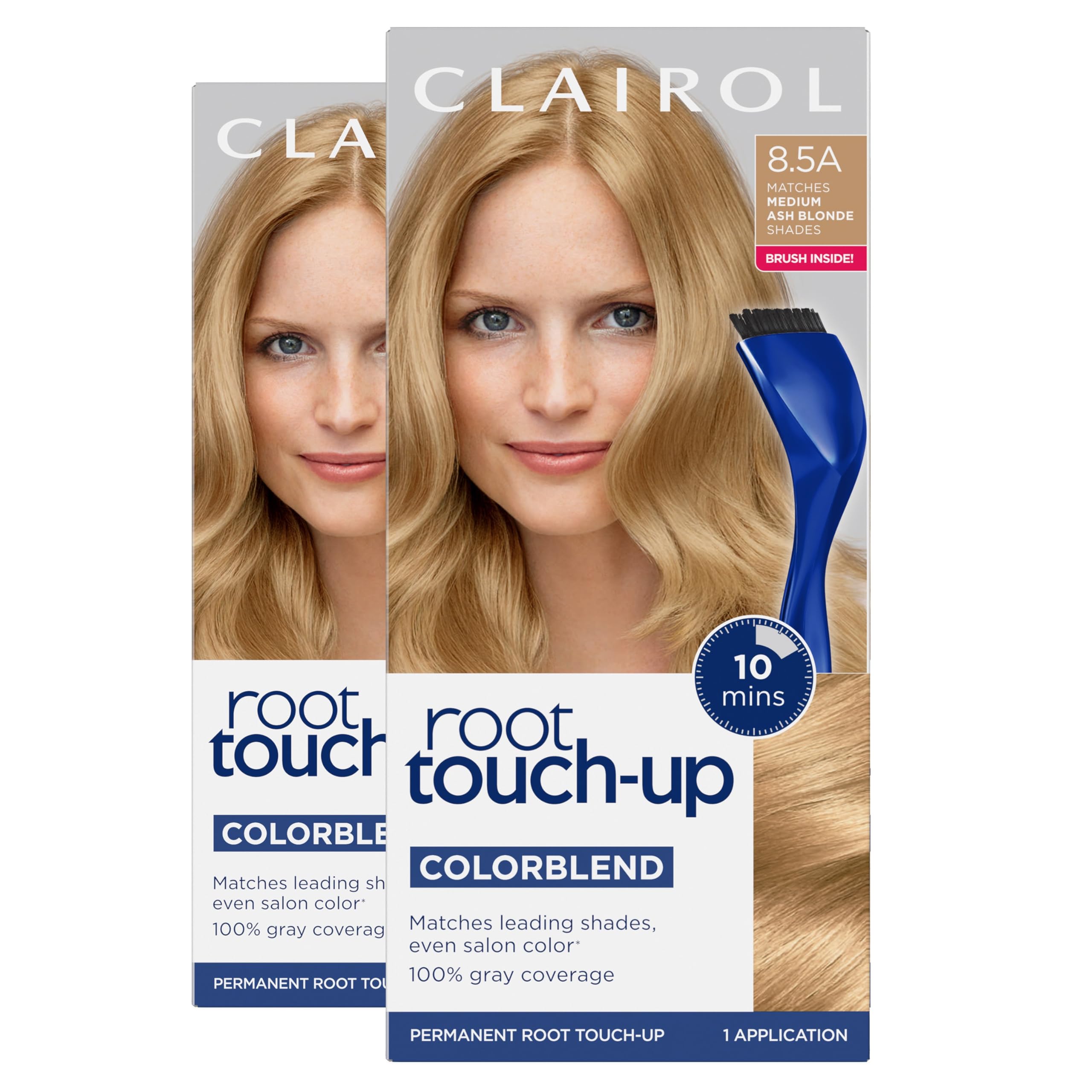 Clairol front packaging of root touch up showing clear product benefits