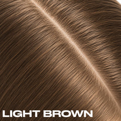 Clairol open compact displaying the light brown powder for instant coverage