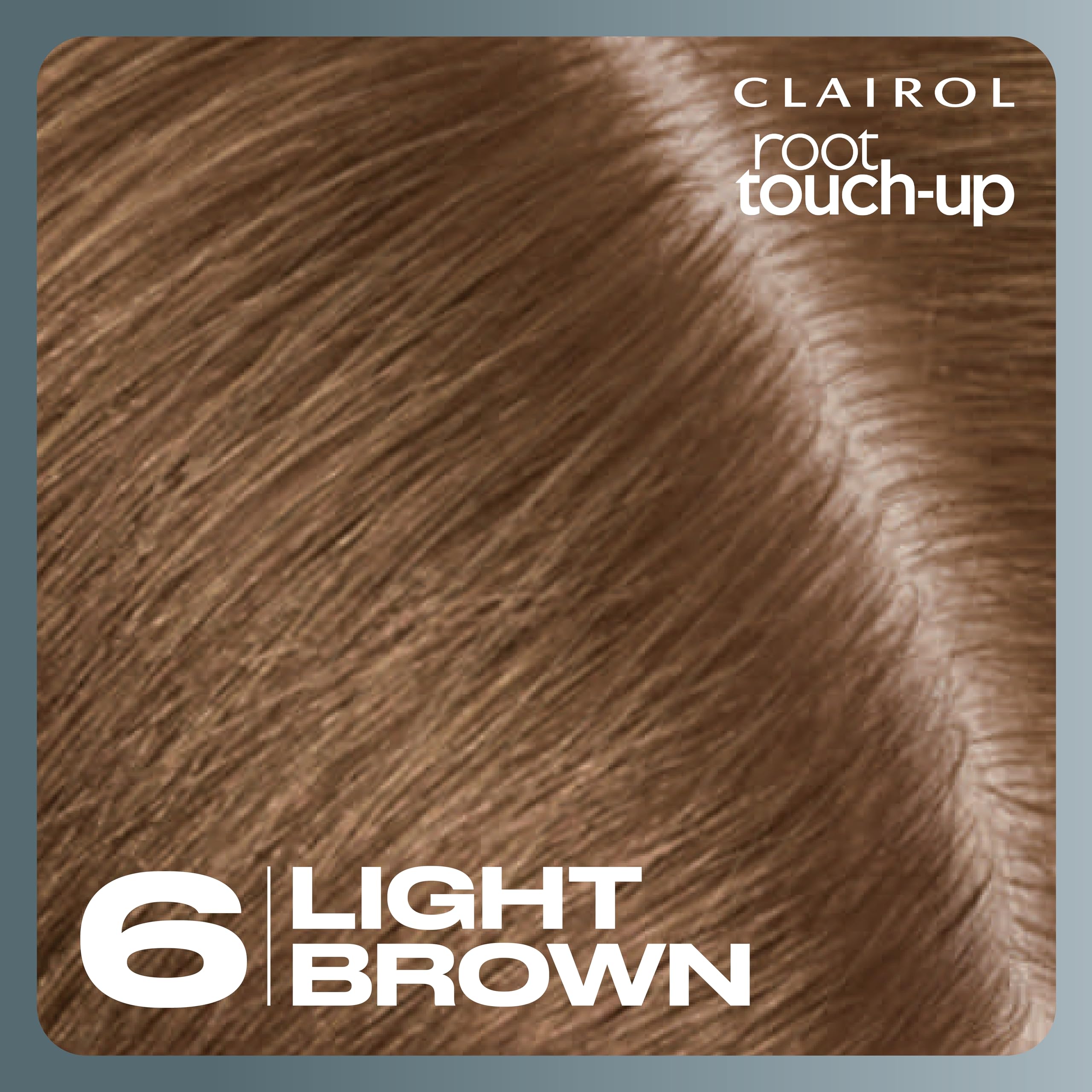 Clairol pack next to a hand to show compact size and travel convenience