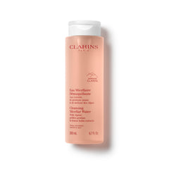 Clarins bottle front view showing label and quick cleansing benefit