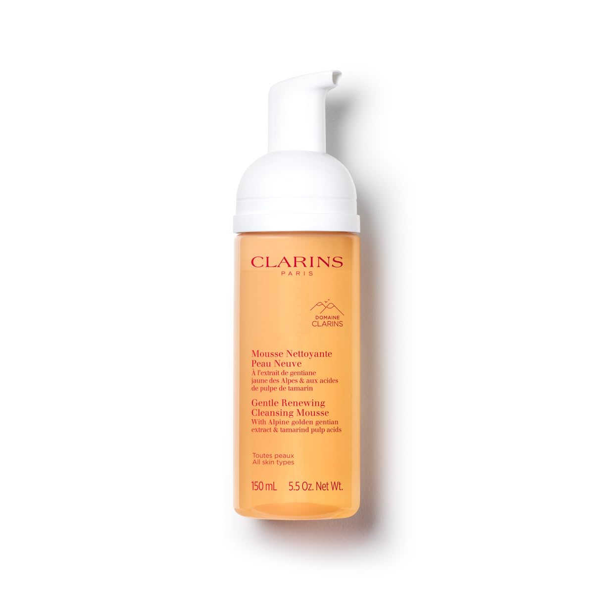 CLARINS front bottle view showing label and packaging benefit