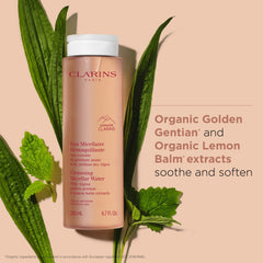 Clarins Moringa and Golden Gentian extracts showcasing purifying benefits