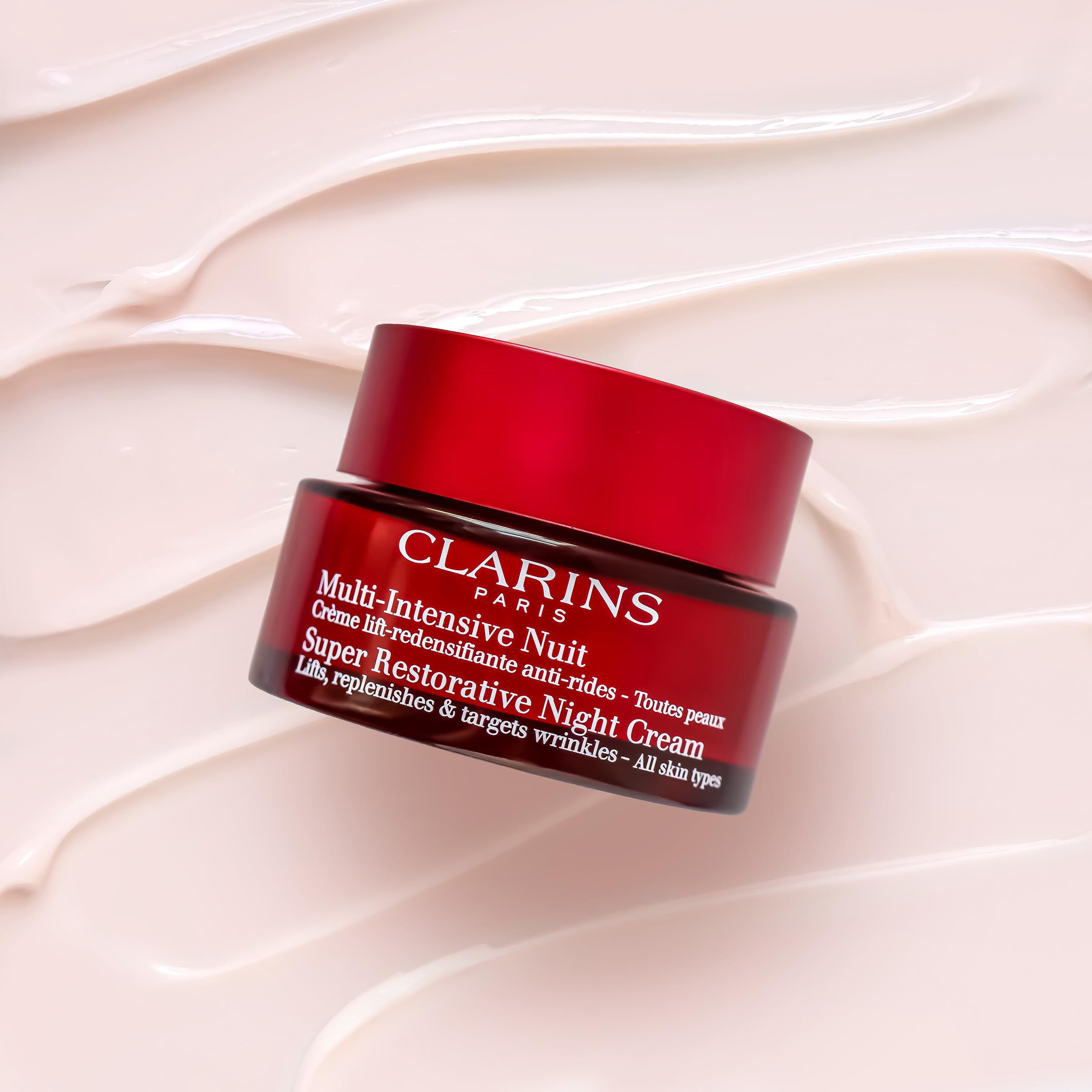 CLARINS jar with outer box showing product labeling and gift-ready presentation