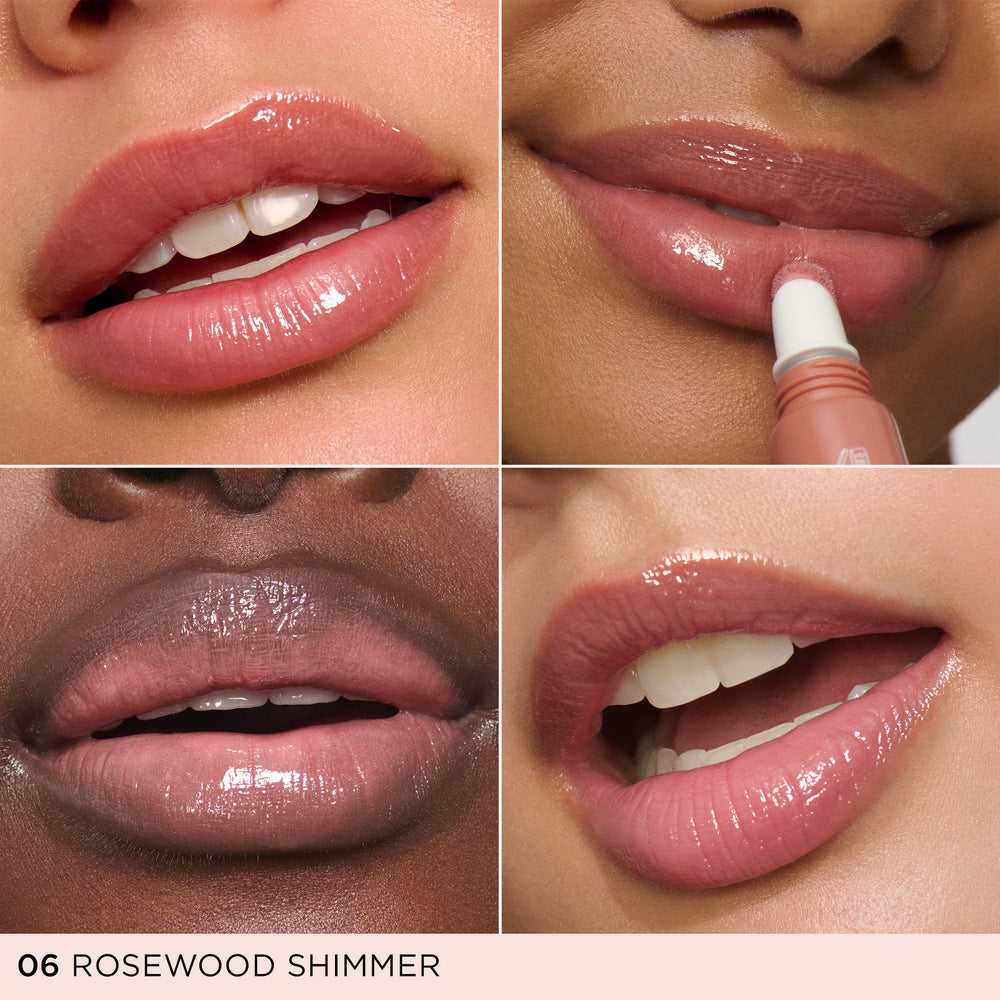 Clarins lip perfector applicator wand demonstrating smooth glide and precise application benefit