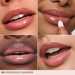 Clarins lip perfector applicator wand demonstrating smooth glide and precise application benefit