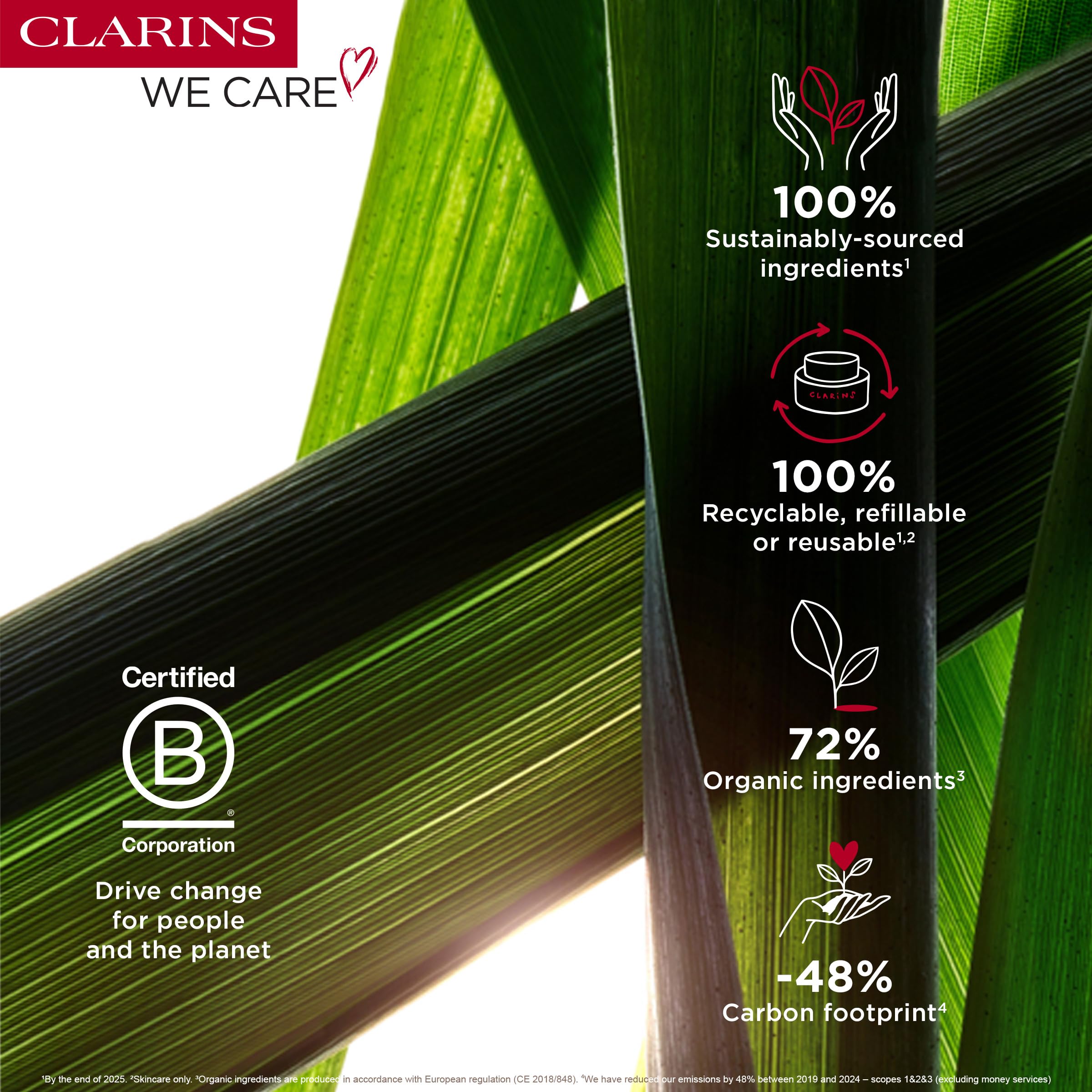 Clarins lip perfector tube label closeup showing product name and ingredient focus benefit