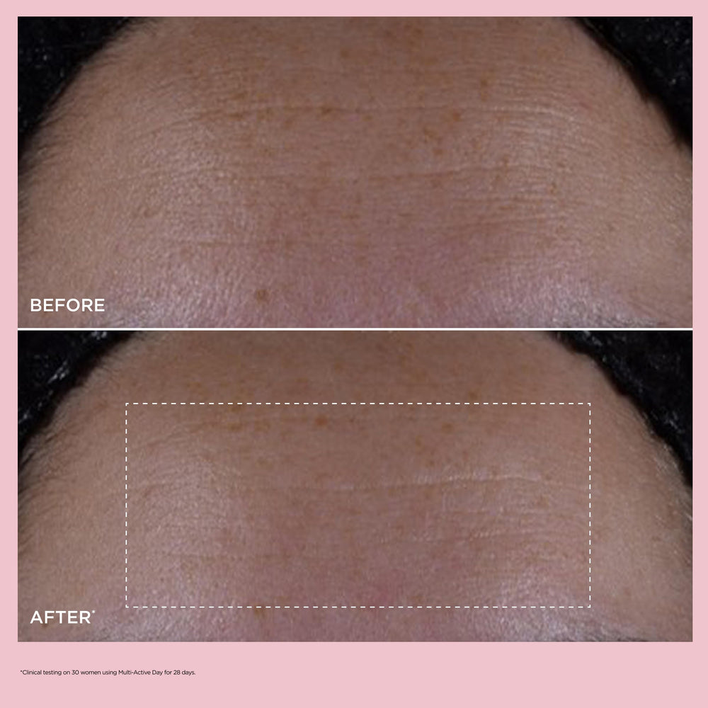 CLARINS cream on hand demonstrating lightweight feel and fast absorption