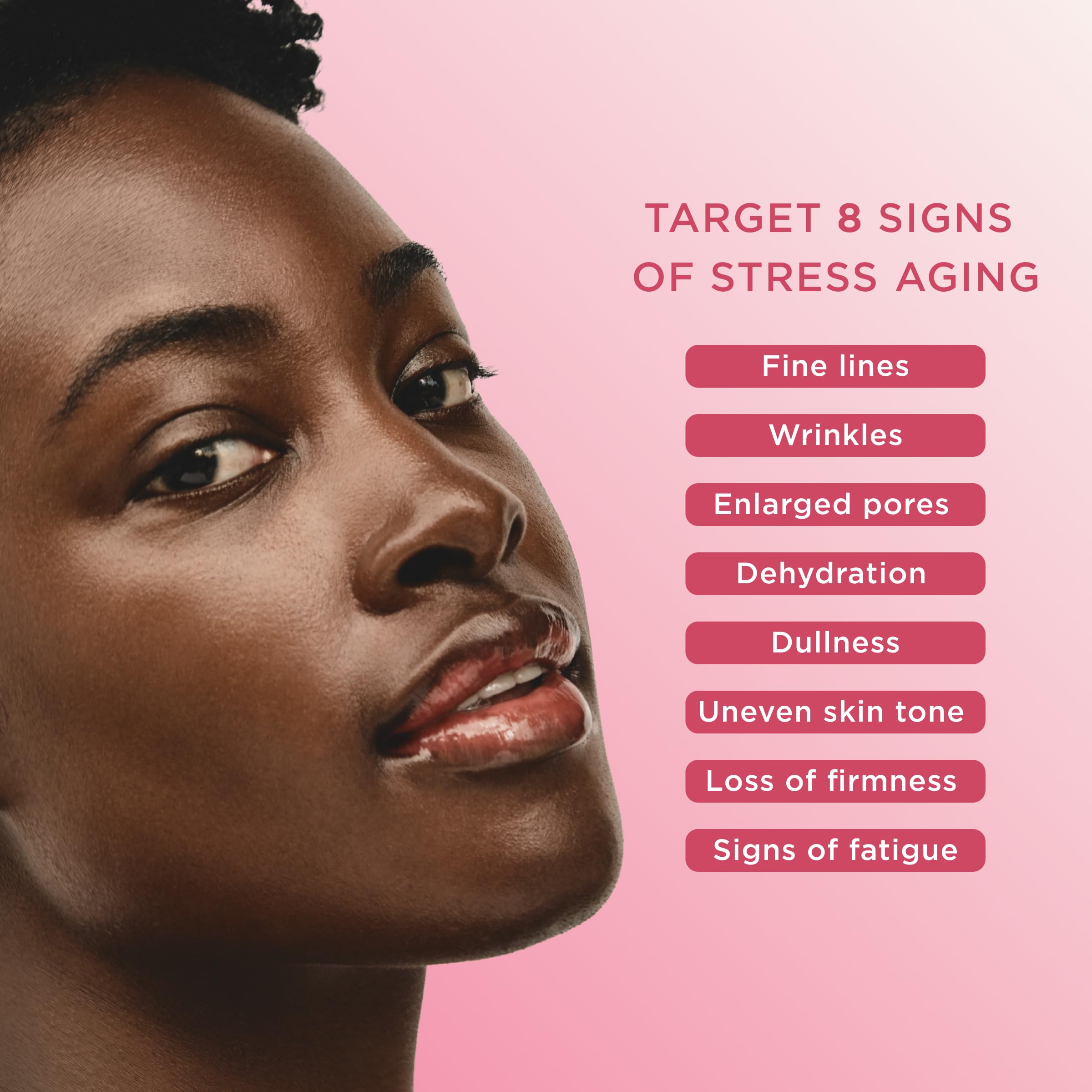 CLARINS conceptual niacinamide ingredient visual emphasizing texture refining