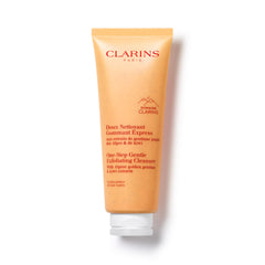 CLARINS front of 3.9 oz tube showing product label and size benefit
