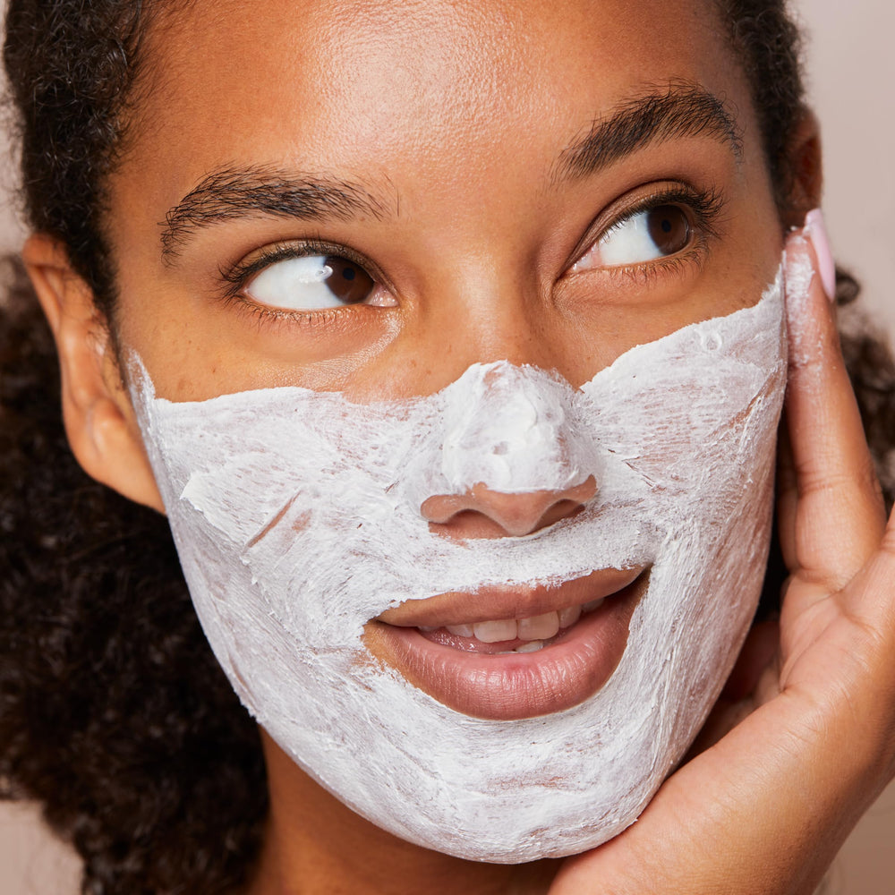 CLARINS used in a morning routine by a model portraying refreshed, less puffy appearance