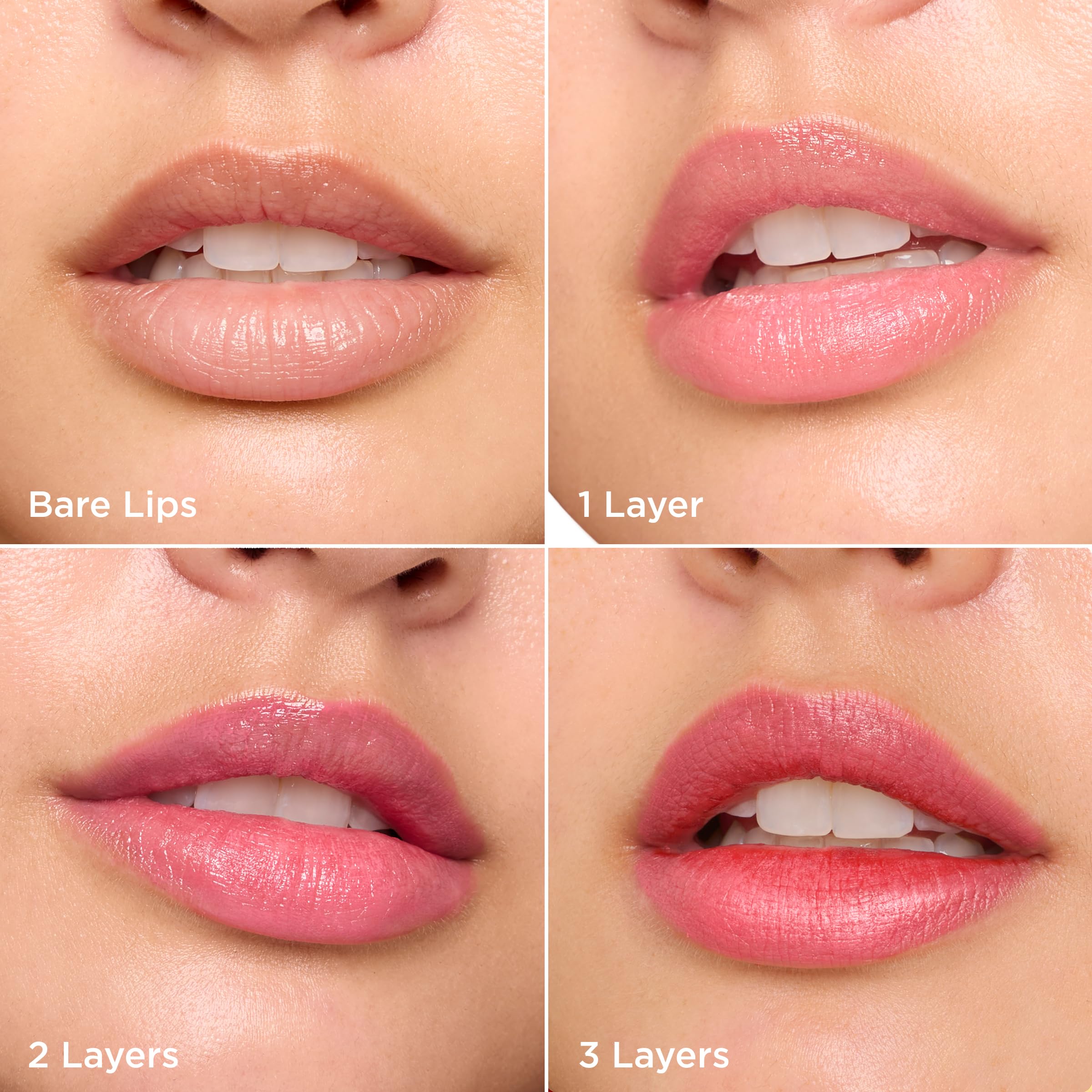 CLARINS bold swatch on lips showing intense matte payoff and even finish