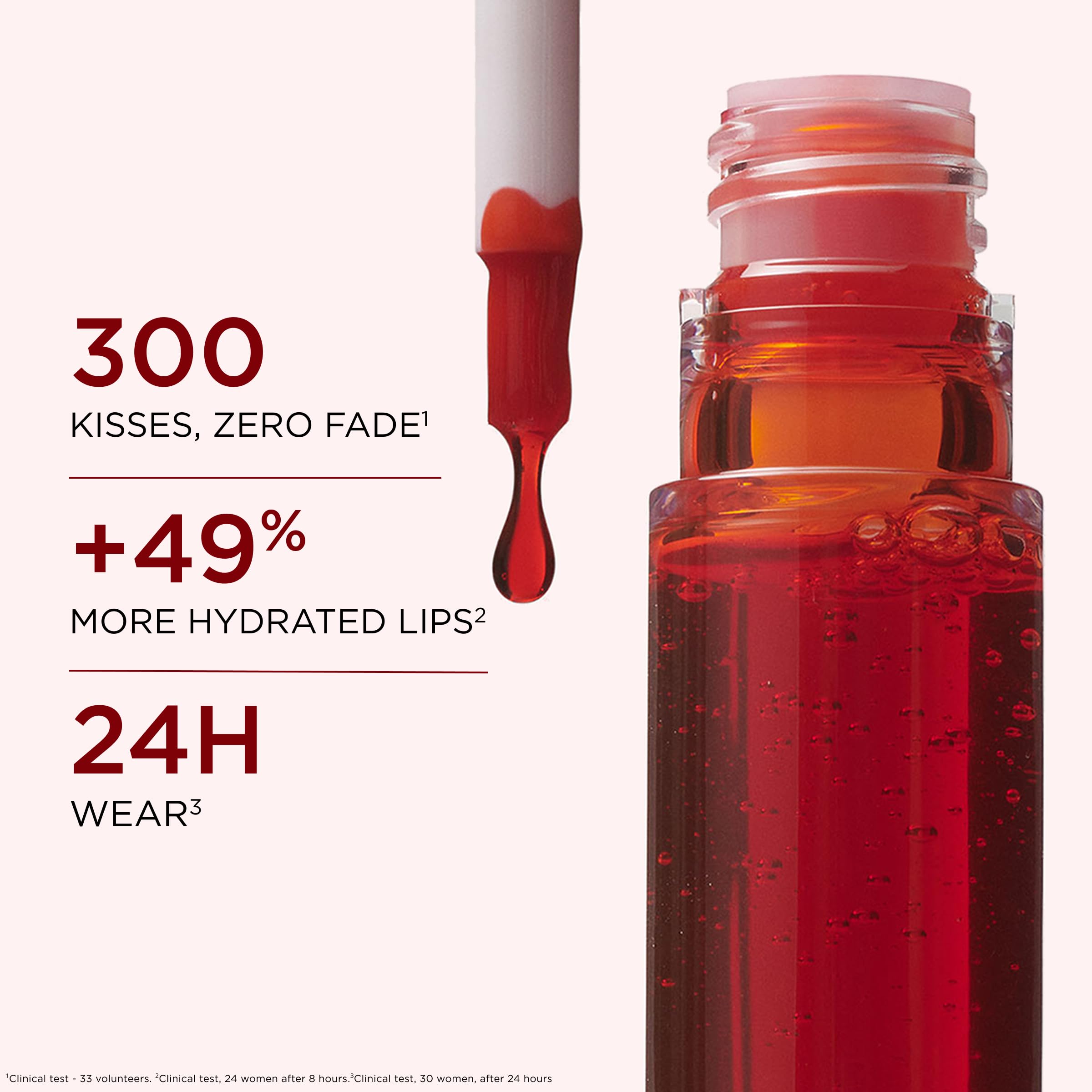 CLARINS tube next to coin showing 0.2 fl oz compact size for travel