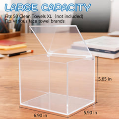 ClarityCraze close-up of hinged flip-top lid for hygienic one-handed dispensing