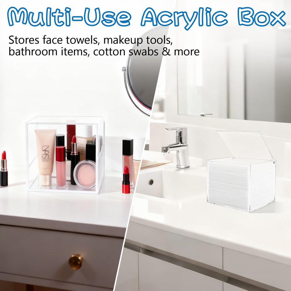 ClarityCraze lifestyle shot on bathroom vanity adding tidy, modern organization
