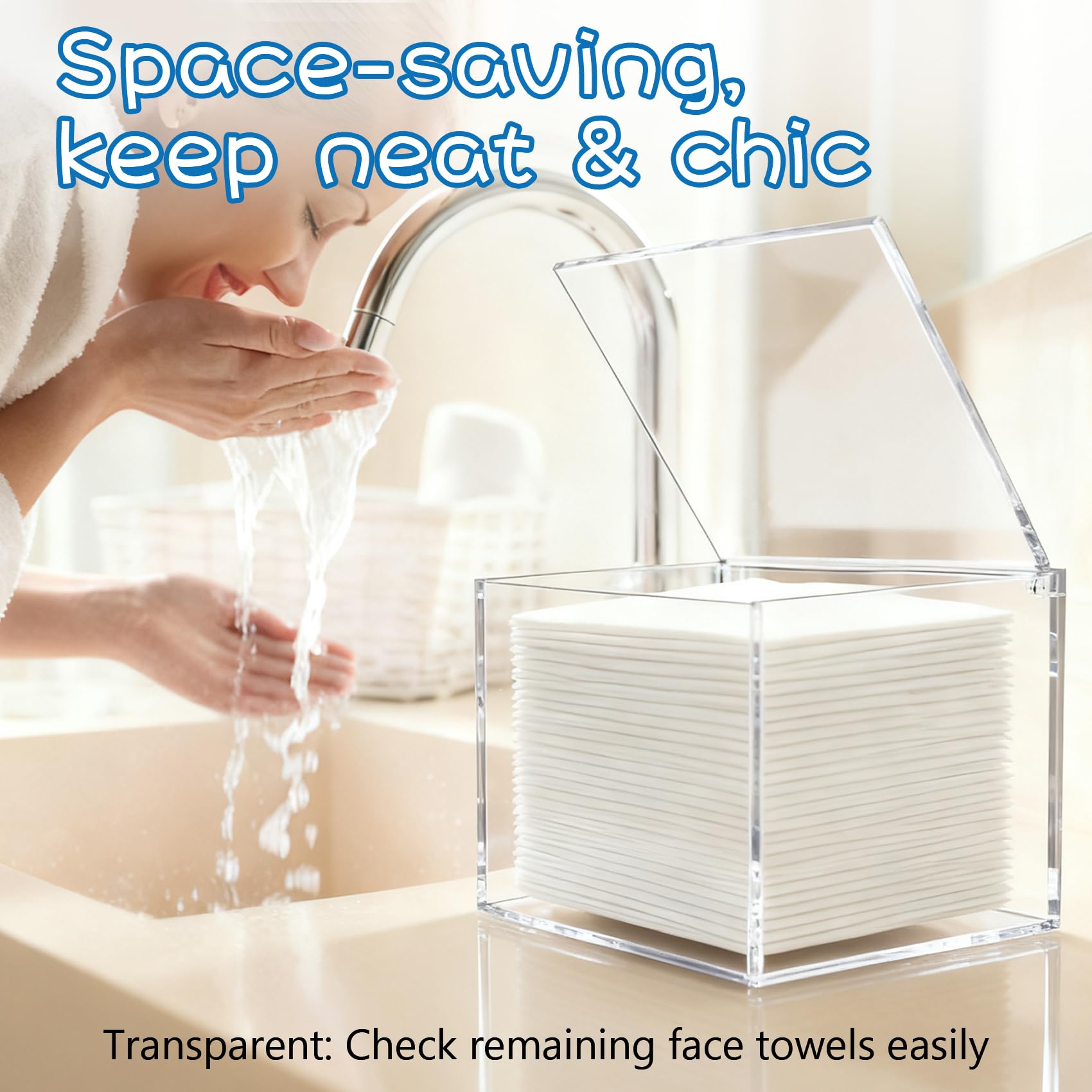 ClarityCraze scale comparison next to soap and jar illustrating compact countertop size