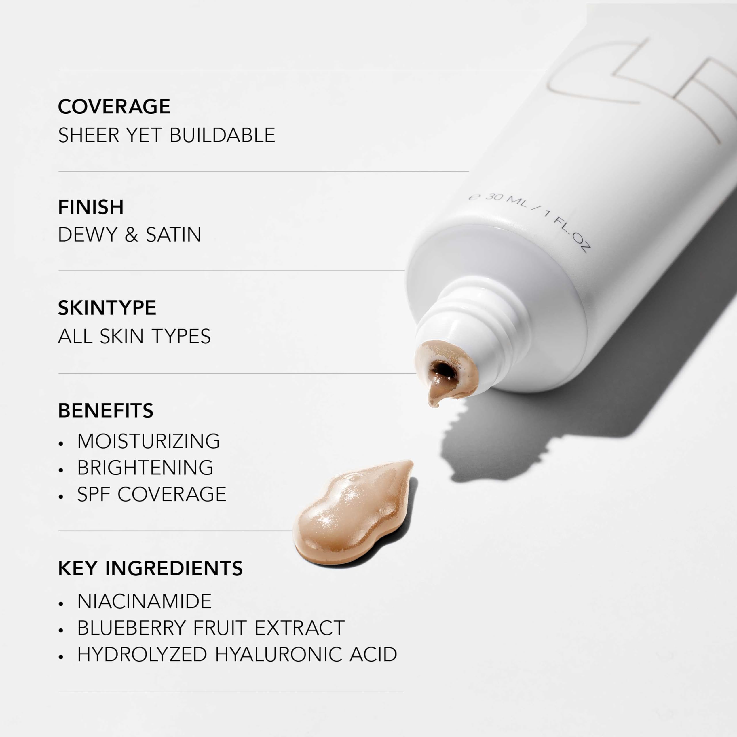 CLE CCC Cream blended on wrist scale showing shade match and buildable coverage benefit