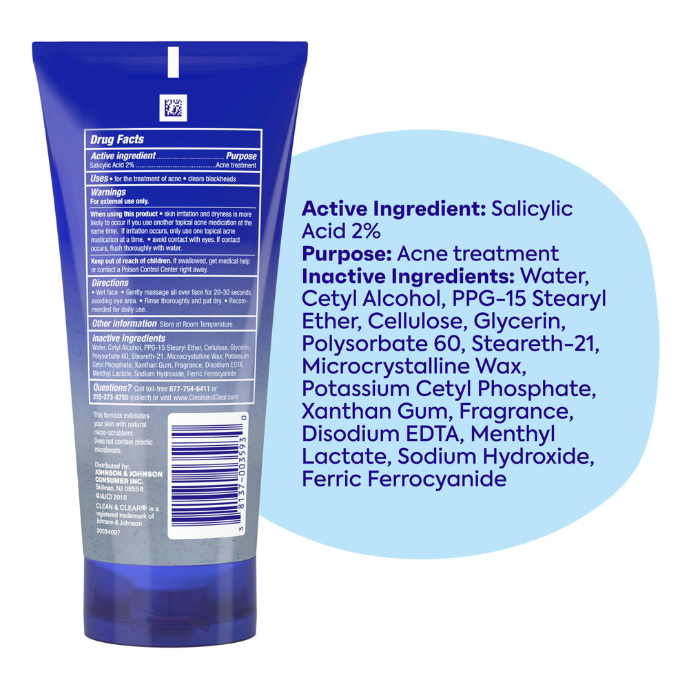 Clean & Clear after rinse on skin showing smoother, refreshed complexion benefit