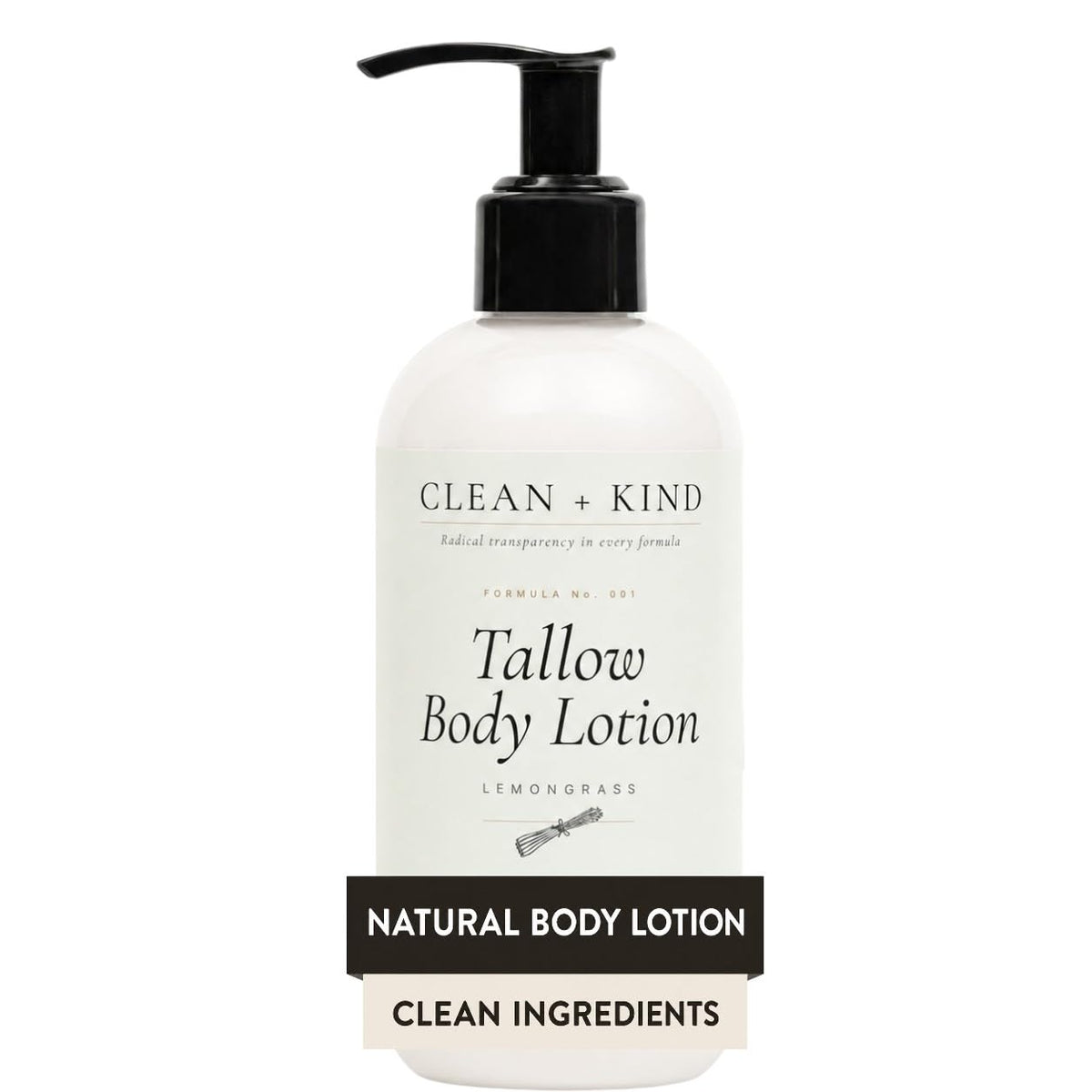 Clean + Kind front label showing product name and benefits