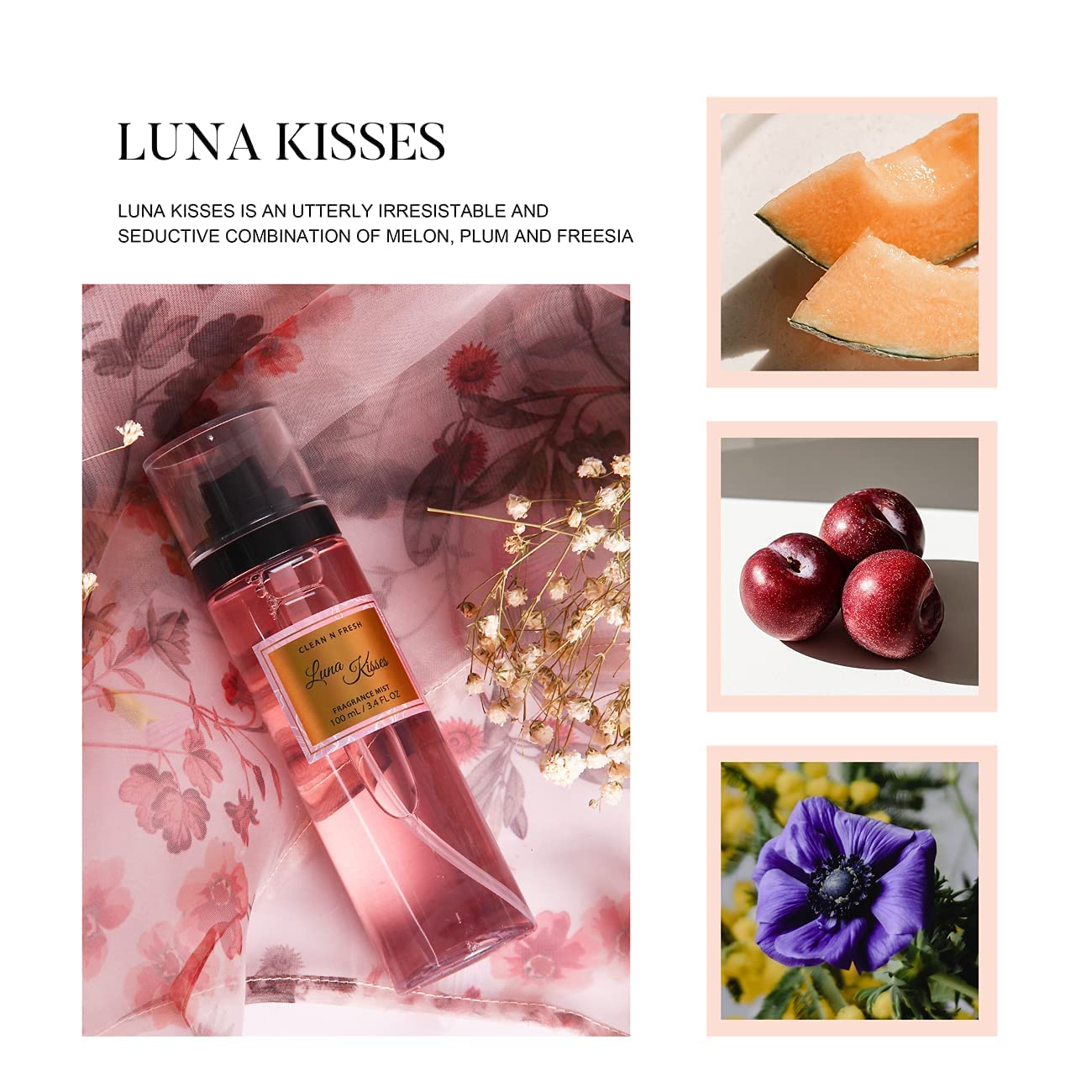 Clean-n-Fresh Timeless Dreams bottle close-up highlighting floral notes