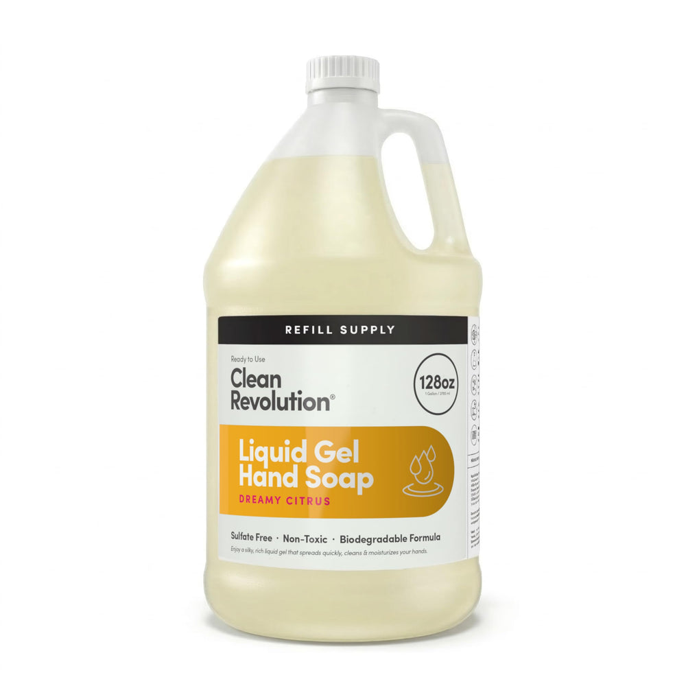 Clean Revolution bottle front label showing product clarity and benefits