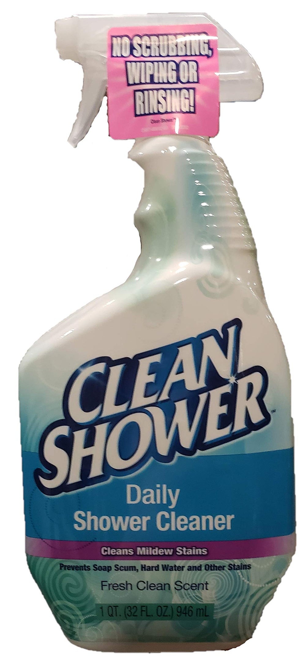 Clean Shower front view of three 32 oz spray bottles showing convenient daily-use bottles