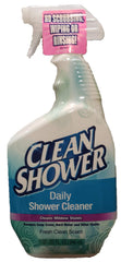 Clean Shower front view of three 32 oz spray bottles showing convenient daily-use bottles