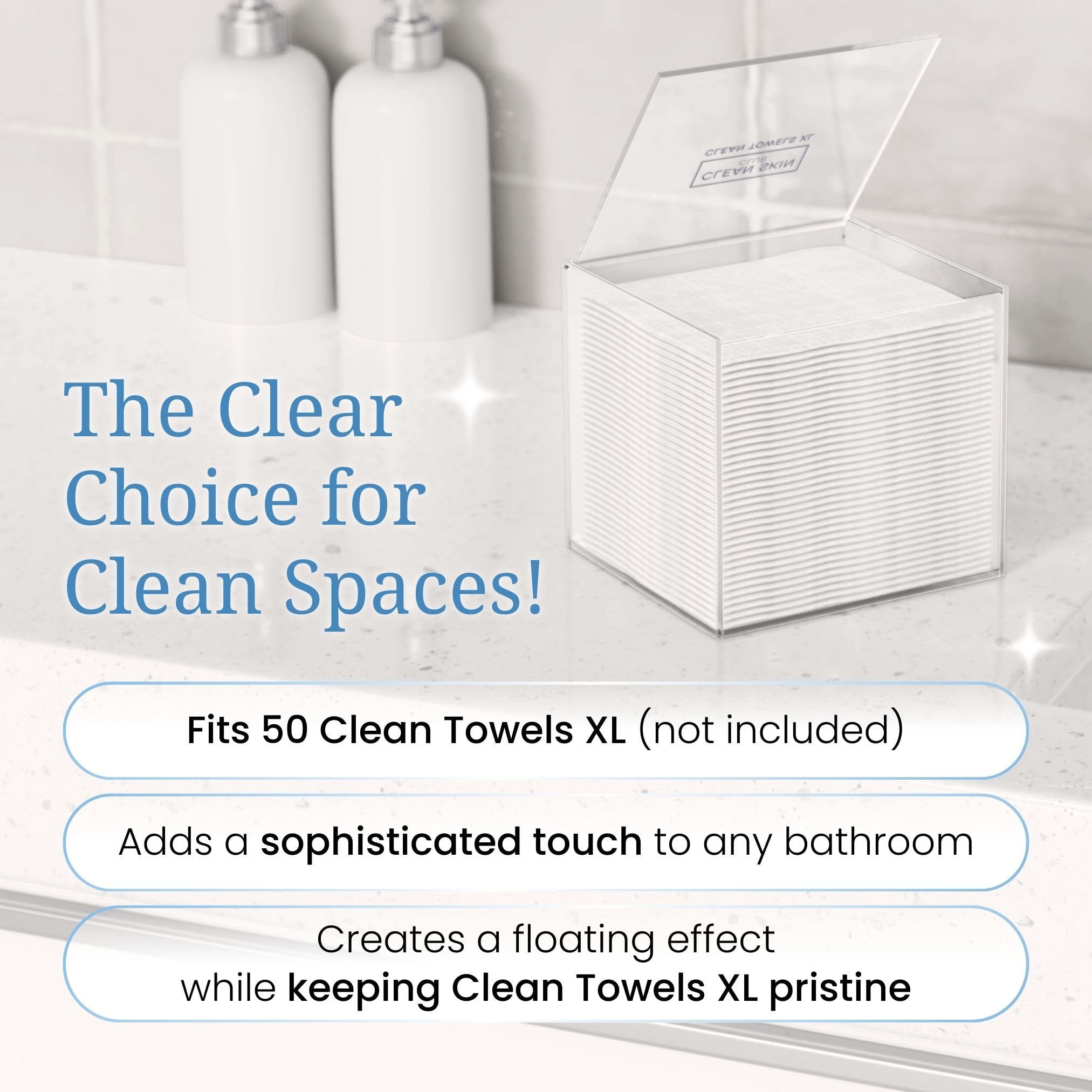 CLEAN SKIN CLUB side profile highlighting slim design and space-saving benefit