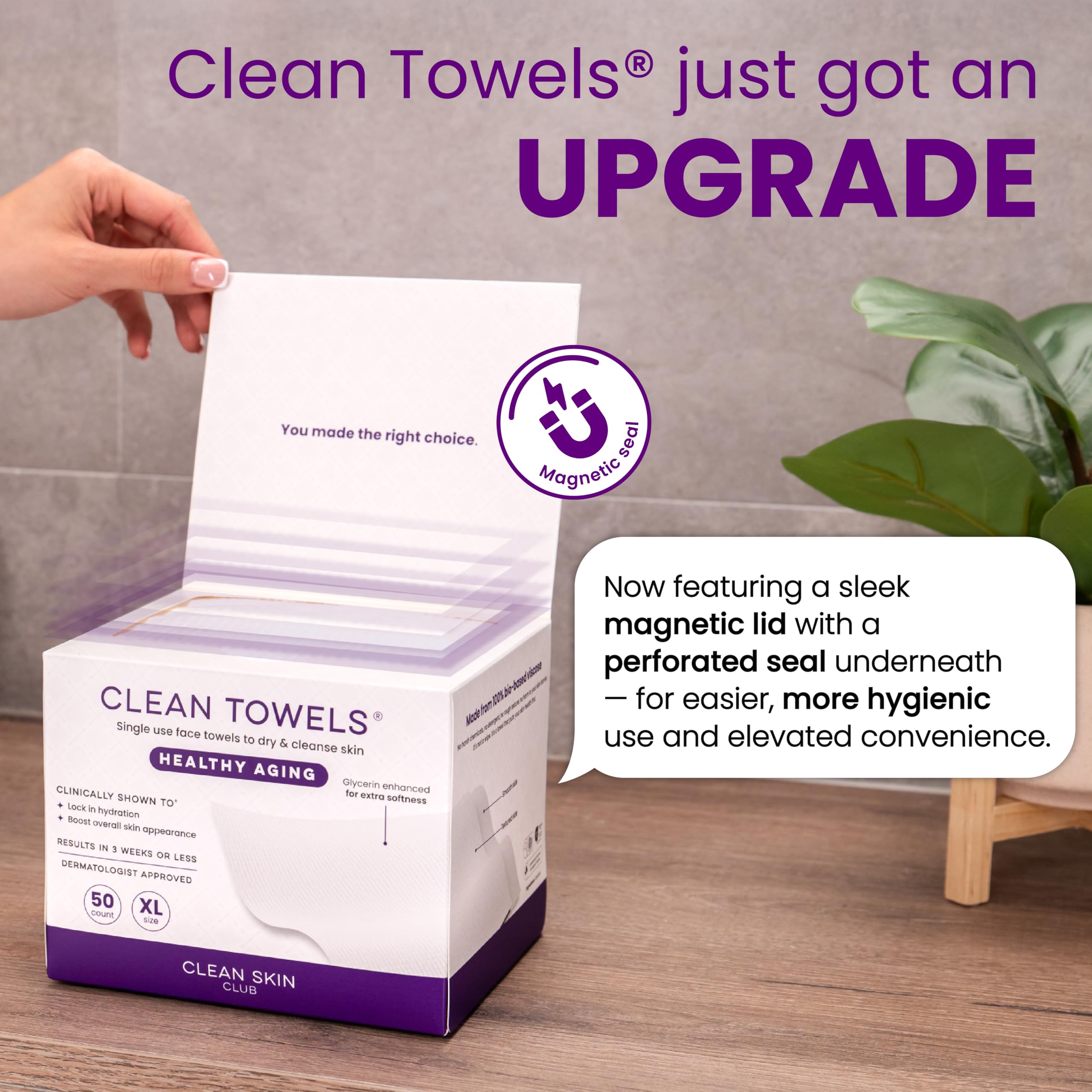 Clean Skin Club two pouches side by side for travel and home convenience