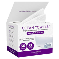 CLEAN SKIN CLUB front packaging showing XL 50 count and benefits