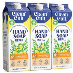 Cleancult front packaging showing lemon verbena scent and eco benefits