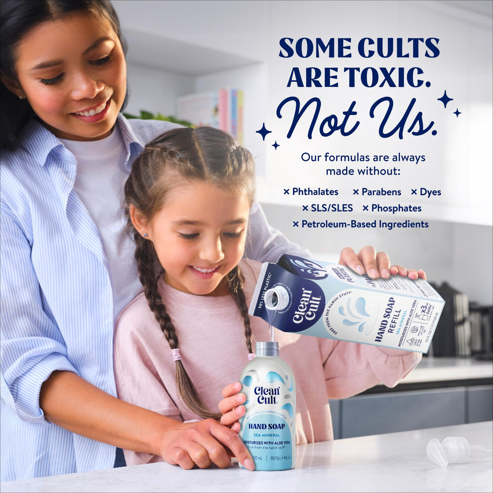 Cleancult packaging material label highlighting paper-based eco packaging