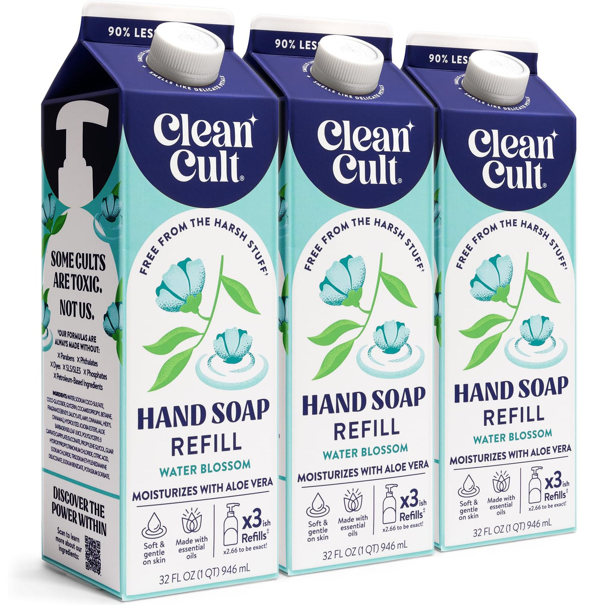 Cleancult front packaging showing paper-based refill reducing plastic waste