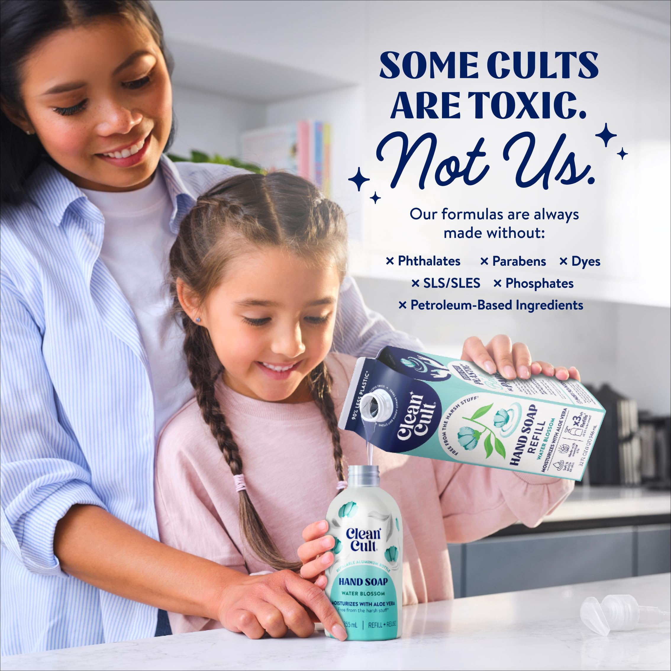 Cleancult three-pack size comparison showing cost-effective supply