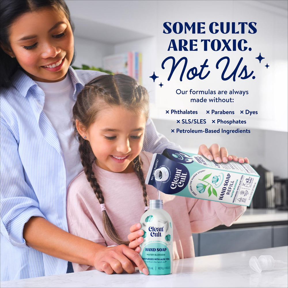 Cleancult three-pack size comparison showing cost-effective supply