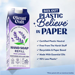 Cleancult pouch spout detail for easy, low-spill refilling advantage