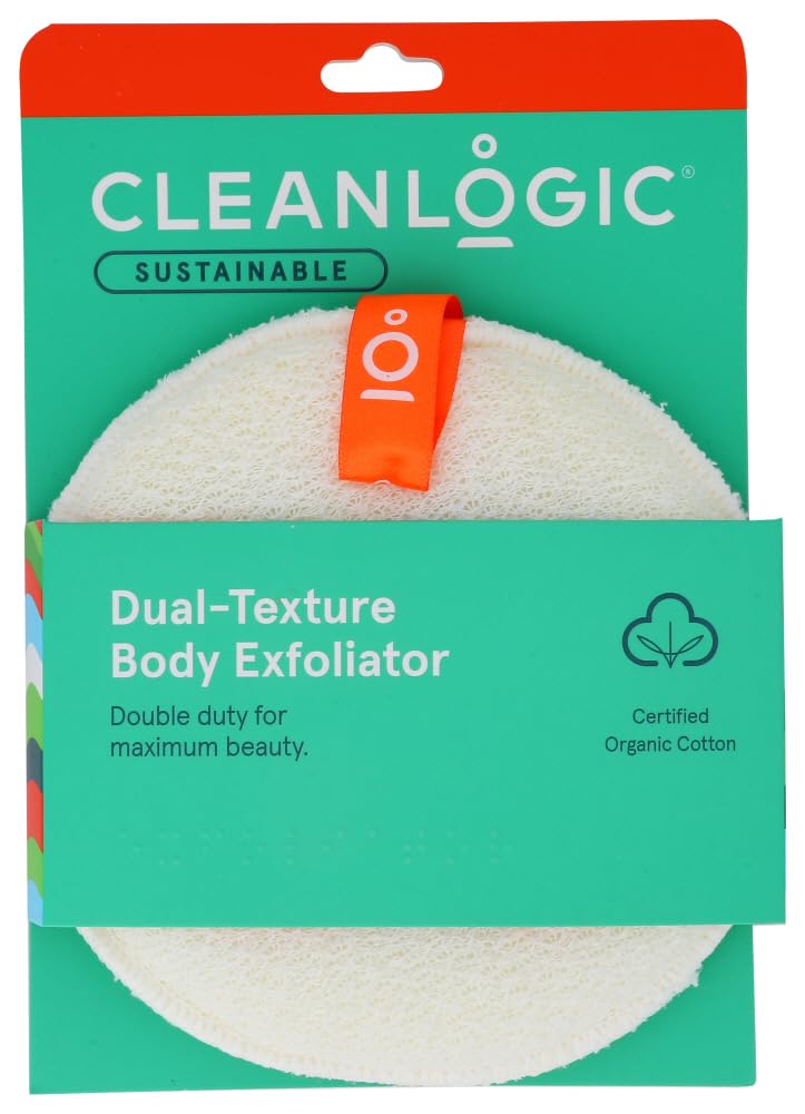 Cleanlogic front view of two-pack sponges showing dual-texture and travel-ready design benefits